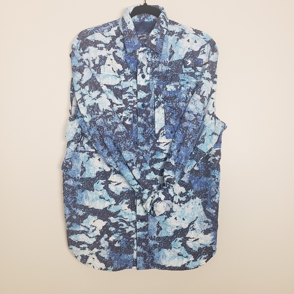 Reel Legends button down vented back shirt AA20